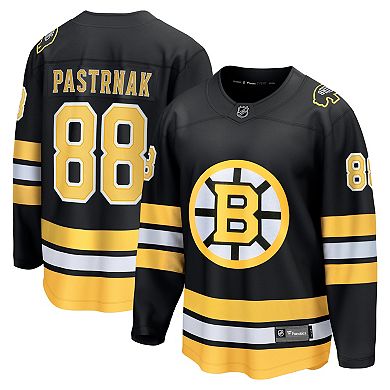 Men's Fanatics David Pastrnak Black Boston Bruins Home Breakaway Jersey