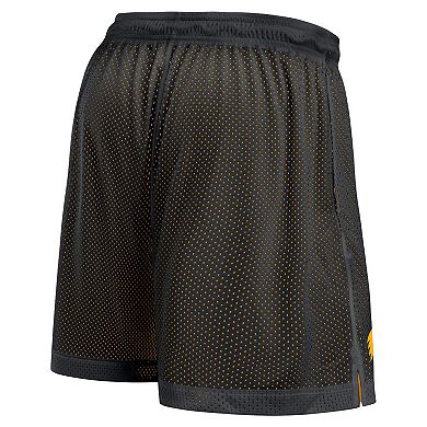Men's Nike Black/Gold Iowa Hawkeyes Courtside Standard Issue Dri-FIT Reversible Shorts