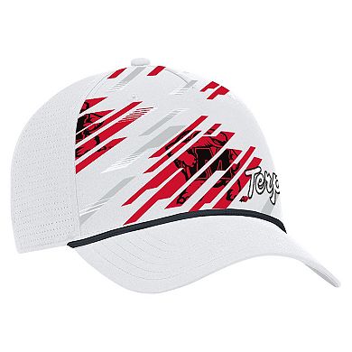 Men's Under Armour White Maryland Terrapins College Essentials Driver Rope Iso-Chill Adjustable Hat