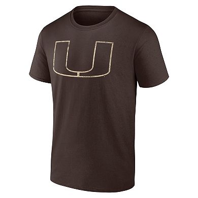 Men's Fanatics Brown Miami Hurricanes Express T-Shirt