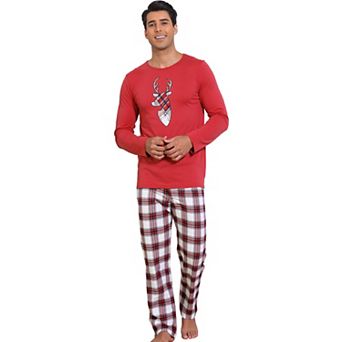 Men's Plaid Family Pajama Xmas Christmas Matching Sleepwear Set