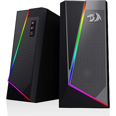 Gs520 Desktop Speakers Computer Stereo With Colorful Modes Enhanced Sound Easy-access
