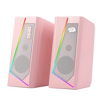 Gs520 Desktop Speakers Computer Stereo With Colorful Modes Enhanced Sound Easy-access
