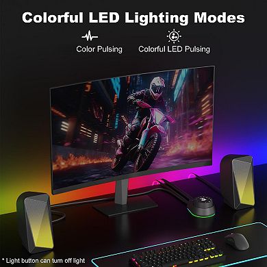 Pulsing LED Desk Lights with Multi-Function Control for Gaming and Ambient Atmosphere