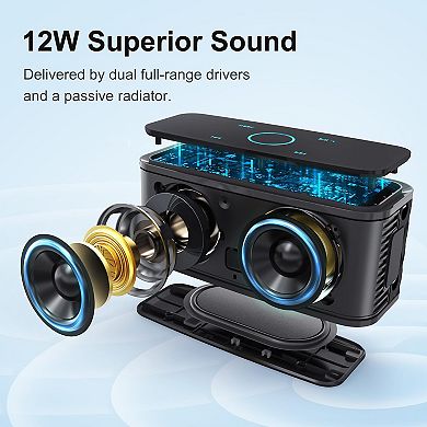 Touch Soundbox Touch Wireless With Sound Bass Ipx5 Waterproof Playtime Handsfree Office Home Outdoor