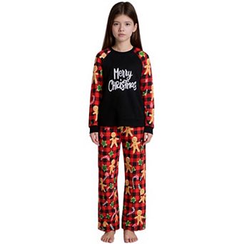 Children's Christmas Sleepwear Long Sleeve Tee with Pants Lounge Family Pajama Sets