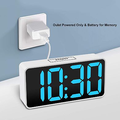 Digital Alarm Clock Alarm Charging Port Bedside Bedroom Clock Small Digital Alarm Clock Bedroom