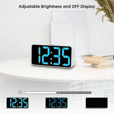 Digital Alarm Clock Alarm Charging Port Bedside Bedroom Clock Small Digital Alarm Clock Bedroom