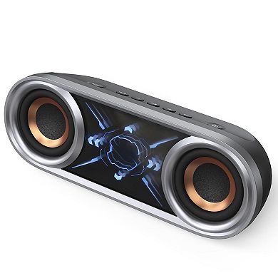 Mirror Light Soundbox Pro+ P400 Loud Stereo Sound Deep Bass Playtime Cool Mirror Lights Ipx5