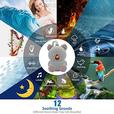 Sound Machine White Noise Portable Sounds Music Memory Function Sleep Timer Soother