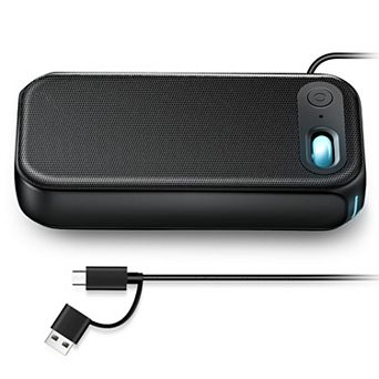 Light Smart Usb-a/usb-c Computer Speakers Desktop Wired Portable Mini Sound-bar Monitor With Stereo