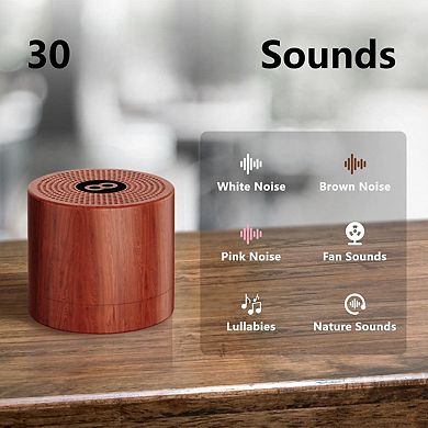 Portable White Noise Machine Mini Sound Sounds Rechargeable Adults Sleep Brown Memory Function