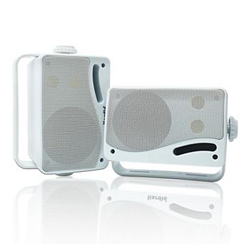 Outdoor Speakers Wired Waterproof Upgrade Wall Mount Durable Mountable Loud Sound System Patio