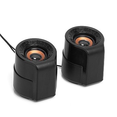 Frisby Audio Fs-910 Stereo Computer Speakers Total Output In-line Volume Control Compact Desktop