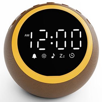 Alarm Bedroom Clock White Noise Machine Adults Sleeping: Alarm Clock With Sounds Soft Wake-up