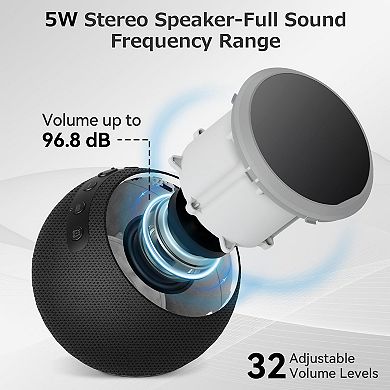 Alarm Bedroom Clock White Noise Machine Adults Sleeping: Alarm Clock With Sounds Soft Wake-up