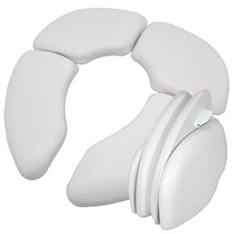 Extra Soft 1" Thick Portable Toilet Seat Cushion for Travel with Bag