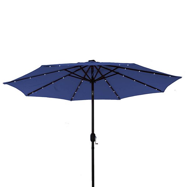 9' patio umbrella with led lights WestinTrends 9 ft. Solar Power Market Flash Furniture 9' Round of shade Size:157w sabre