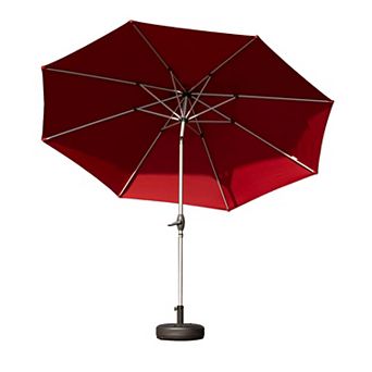 7.5/9/10 ft Market Patio Umbrella with Push Button Tilt and Crank Durable UV Resistant Fabric