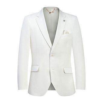 Elie Balleh Mens Slim Fit Solid Blazer Sports Coat
