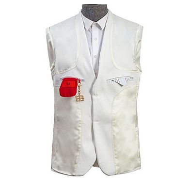 Elie Balleh Mens Slim Fit Solid Blazer Sports Coat