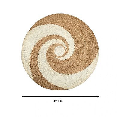 Jute SPIRAL PATTERN Round Mat