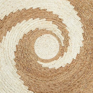 Jute SPIRAL PATTERN Round Mat