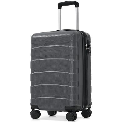 20Inch Hardshell ABS Carry on Luggage Durable Expandable Suitcase with Spinner Wheels TSA Lock