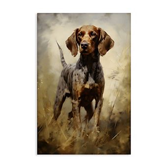 Stupell Home Decor Alert Hunting Dog Wall Art