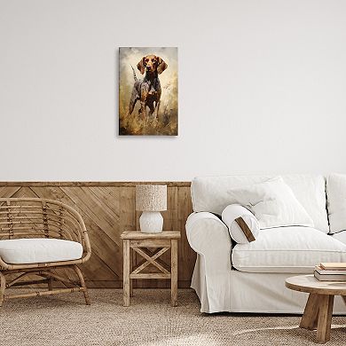 Stupell Home Decor Alert Hunting Dog Wall Art