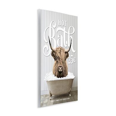Stupell Home Decor Vintage Bathroom Cattle Wall Art