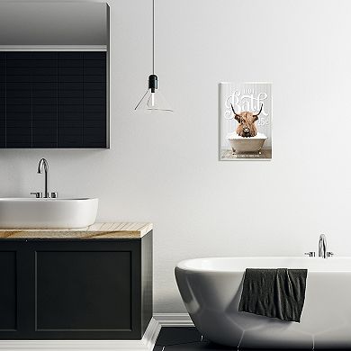 Stupell Home Decor Vintage Bathroom Cattle Wall Art