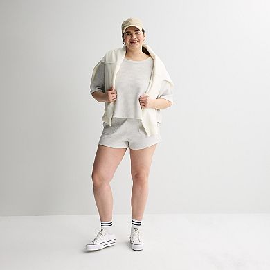 Juniors' Plus Size SO Waffle Shorts