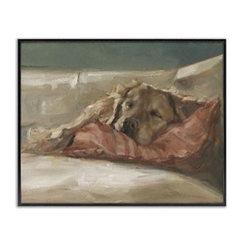Stupell Home Decor Comfortable Sleeping Labrador Wall Art