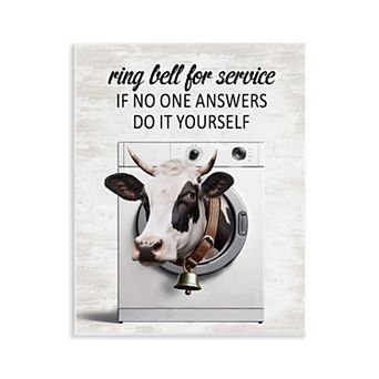 Stupell Home Decor Sassy Cow Laundry Wall Art