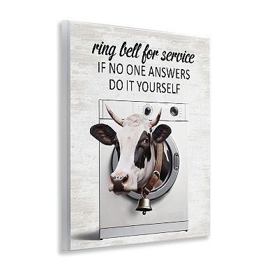 Stupell Home Decor Sassy Cow Laundry Wall Art