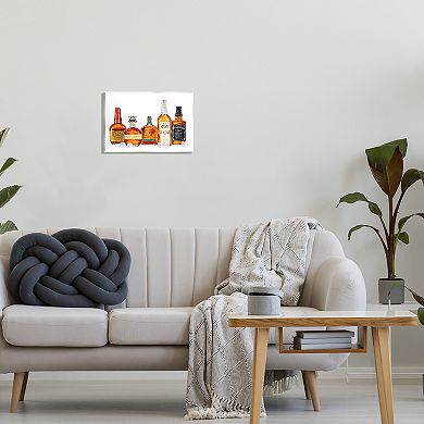 Stupell Home Decor Whiskey Bottles and Ice Cubes Wall Art