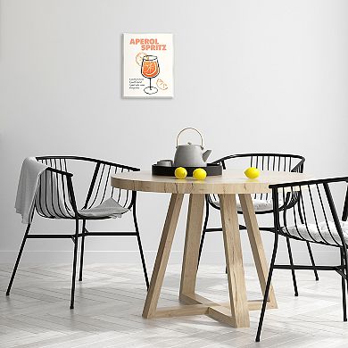 Stupell Home Decor Aperol Spritz Recipe Wall Art