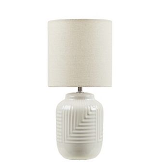 GeoGlow Textured Accent Table Lamp