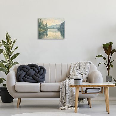 Stupell Home Decor Mountains Reflection Landscape Canvas Wall Art