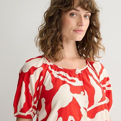Women's Sonoma Goods For Life® Button Front Caftan Maxi Dress