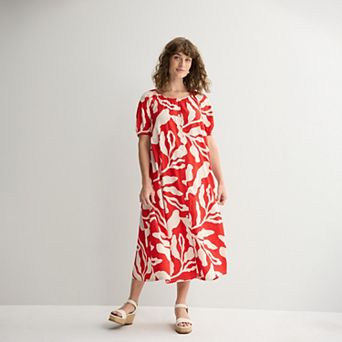 Women's Sonoma Goods For Life® Button Front Caftan Maxi Dress
