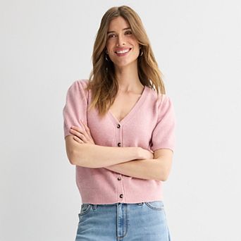 Women's Sonoma Goods For Life® Lightweight Short Sleeve Cardigan