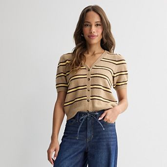 Women's Sonoma Goods For Life® Lightweight Short Sleeve Cardigan