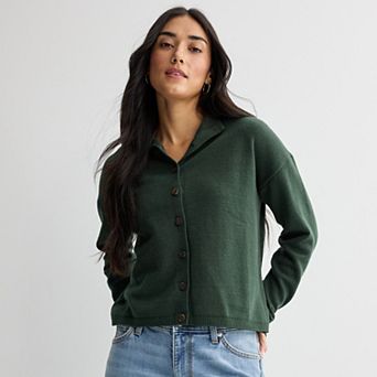 Women's Sonoma Goods For Life® Funnel Neck Sweater Cardigan