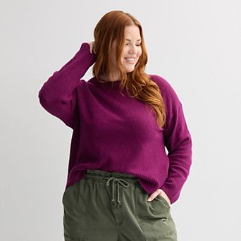 Plus Size Sonoma Goods For Life® Lightweight Rollneck Sweater