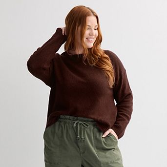 Plus Size Sonoma Goods For Life® Lightweight Rollneck Sweater
