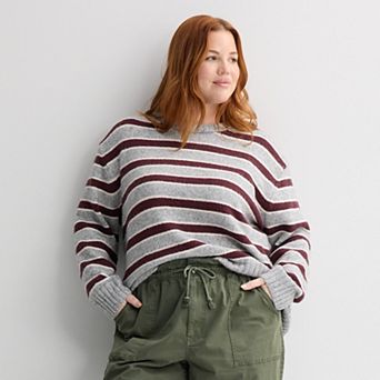 Plus Size Sonoma Goods For Life® Cozy Crewneck Sweater