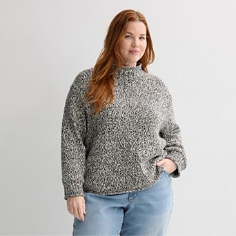 Plus Size Sonoma Goods For Life® Rollneck Pullover Sweater