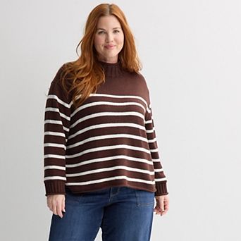 Plus Size Sonoma Goods For Life® Rollneck Pullover Sweater